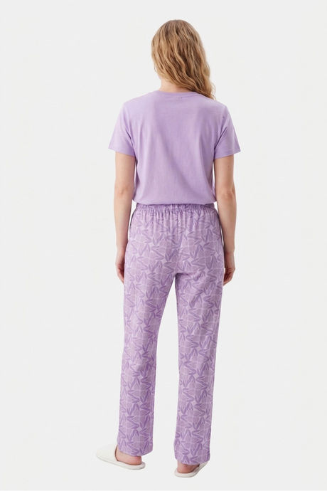 Sweet Dreams Floral Printed Pyjama Set - Cosmic Purple — image 2